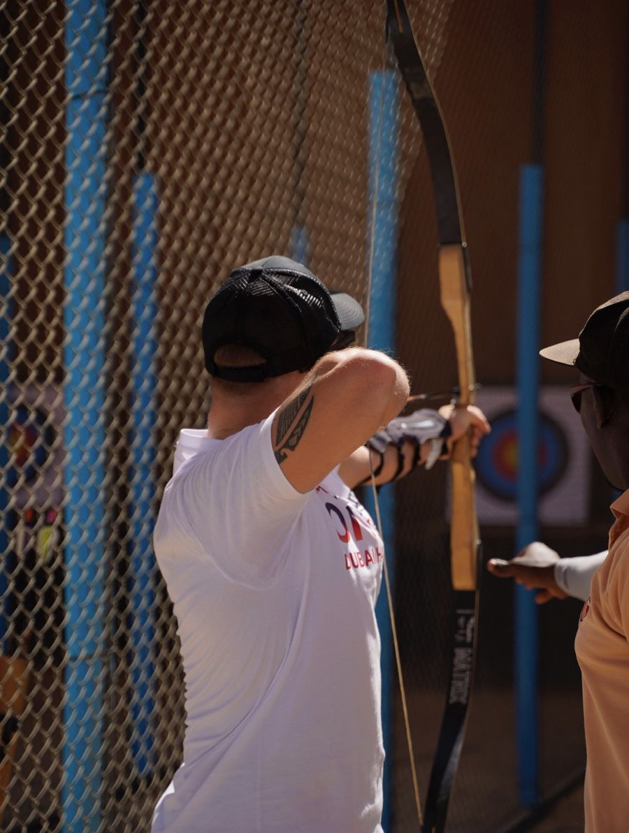 Archery session with an instructor